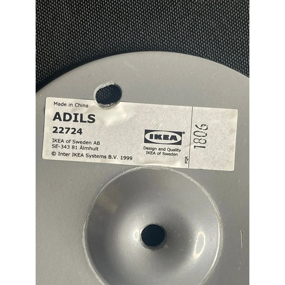 IKEA Adils Table Legs White Set of 4 with Mounting Plates and Screws 27.5 inch